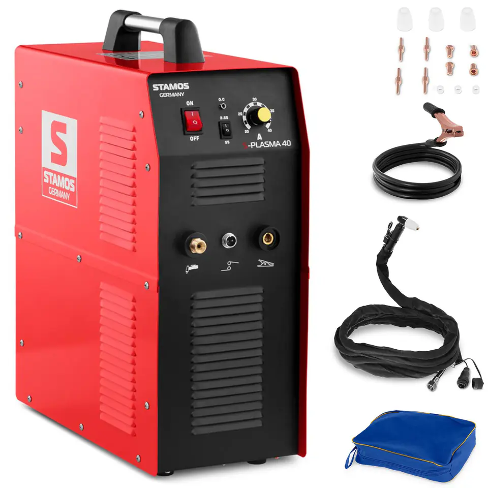 Plasma cutter with built-in air compressor 230V 40A at Wasserman.eu
