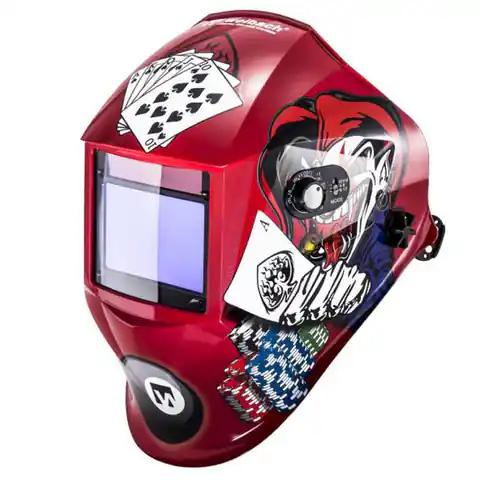 ⁨Automatic self-dimming welding helmet mask with grind pokerface function⁩ at Wasserman.eu