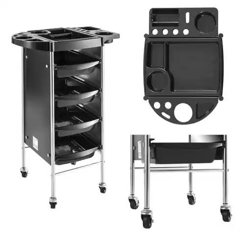 ⁨Mobile hairdressing trolley on wheels with drawers PHYSA 4 drawers⁩ at Wasserman.eu