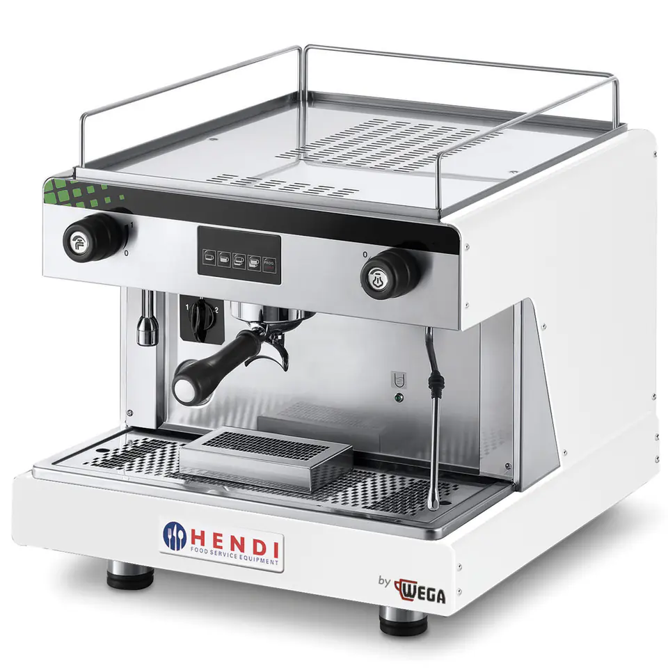 Ekspres kolbowy do kawy Top Line by WEGA 1 grupowy elektroniczny biały 2.9kW w sklepie Wasserman.eu