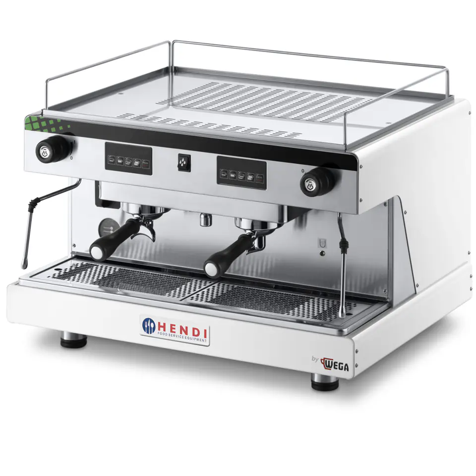 ⁨Coffee flask maker Top Line by WEGA 2 group electronic white 3.7kW⁩ at Wasserman.eu