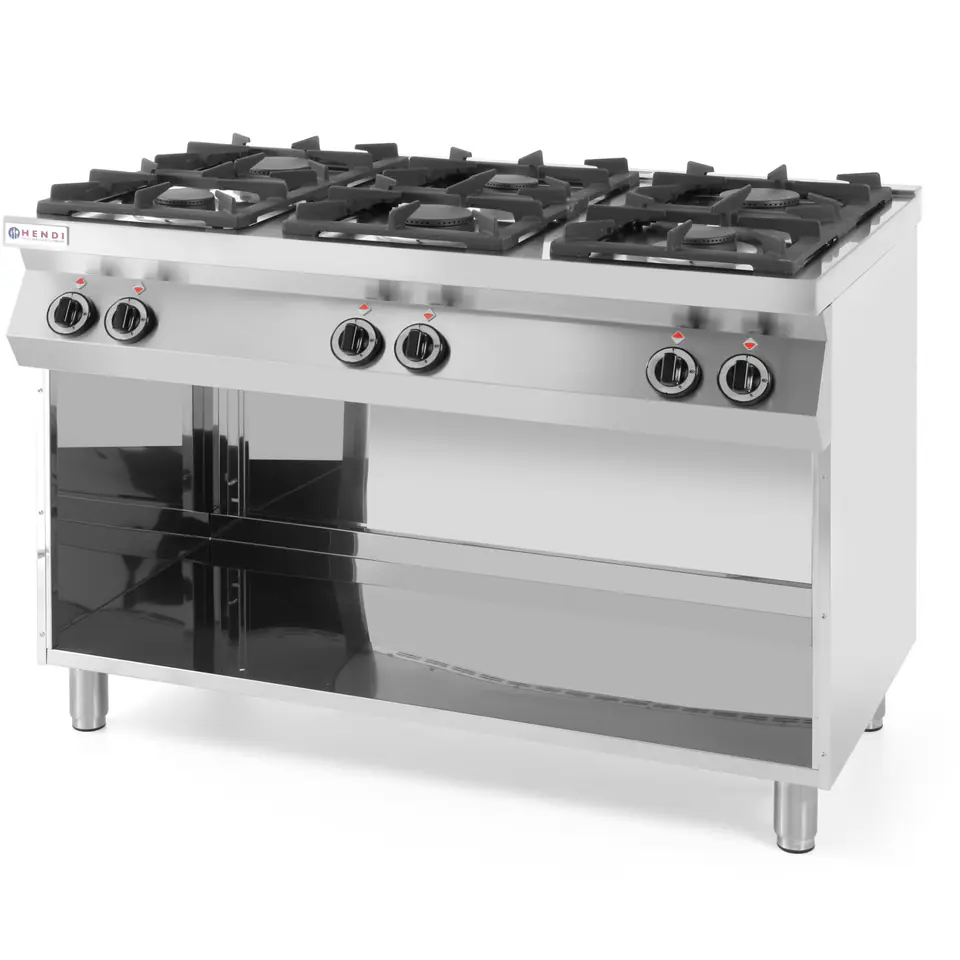 ⁨Free-standing gas kitchen on a steel base 6-burner width 120cm⁩ at Wasserman.eu