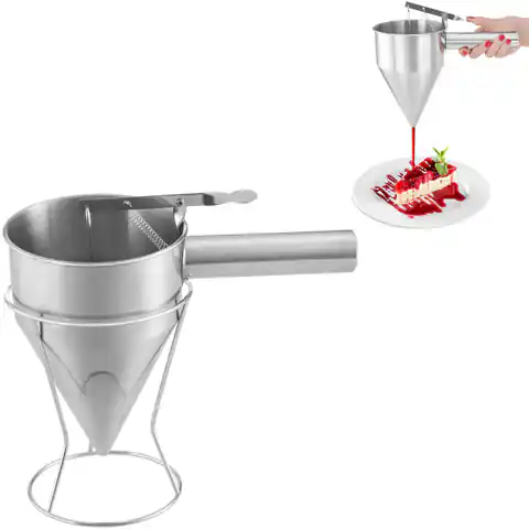 ⁨Professional funnel dispenser for sauce topping Royal Catering⁩ at Wasserman.eu