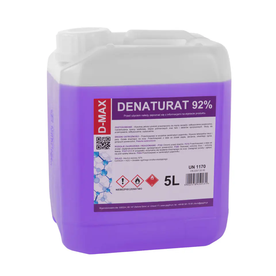 ⁨Denatured alcohol denatured D-MAX 5L⁩ at Wasserman.eu