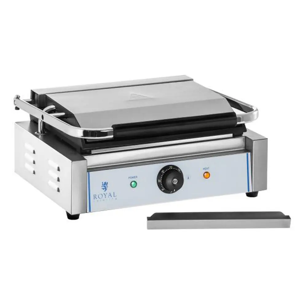 ⁨Kontakt grill kontaktowy dwustronny gładki PANINI 2200W 230V Royal Catering⁩ w sklepie Wasserman.eu