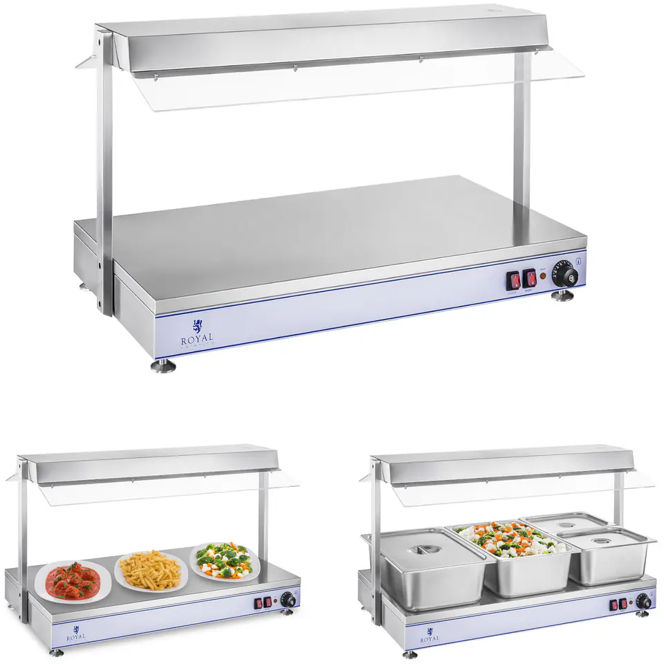 ⁨Electric Plate Compact Heating Tray 3 Halogen Lamps 1550W 230V⁩ at Wasserman.eu