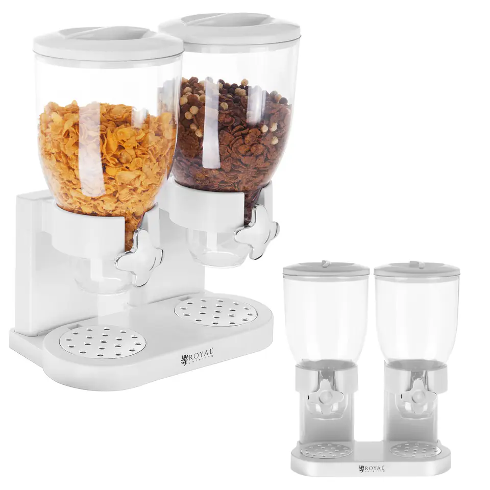 ⁨Dispenser dispenser for loose products of coffee dried fruit muesli flakes 2 x 3.5L⁩ at Wasserman.eu