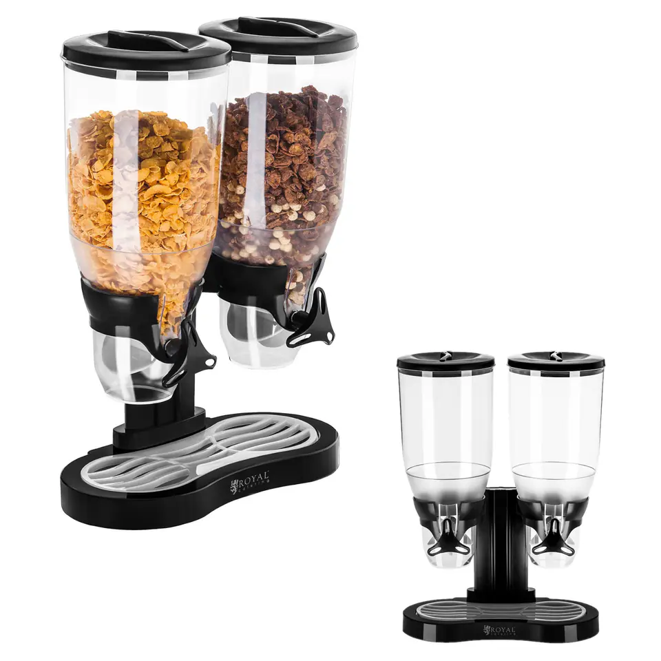 ⁨Dispenser dispenser for loose products of coffee muesli flakes 2 x 3L⁩ at Wasserman.eu