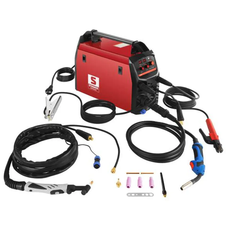 Półautomat spawalniczy spawarka migomat TIG MIG MAG MMA IGBT S-MULTI 195A Stamos Germany w sklepie Wasserman.eu