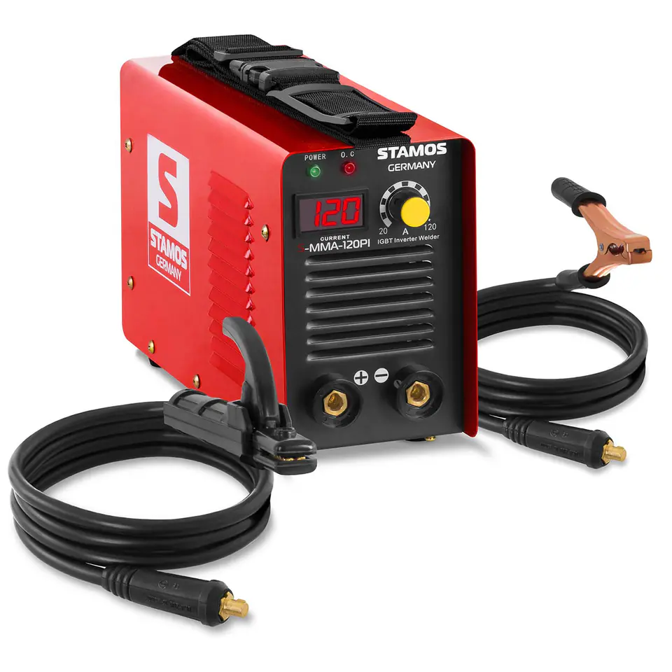 Kompaktowa niezawodna spawarka MMA IGBT Hot Start 120A 230V S-MMA-120PI w sklepie Wasserman.eu