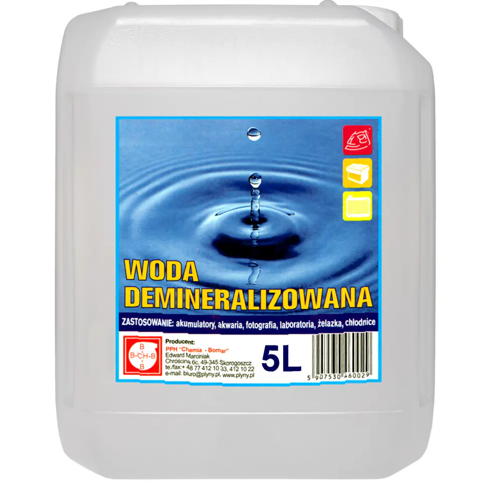 ⁨Woda demineralizowana destylowana 5L⁩ w sklepie Wasserman.eu