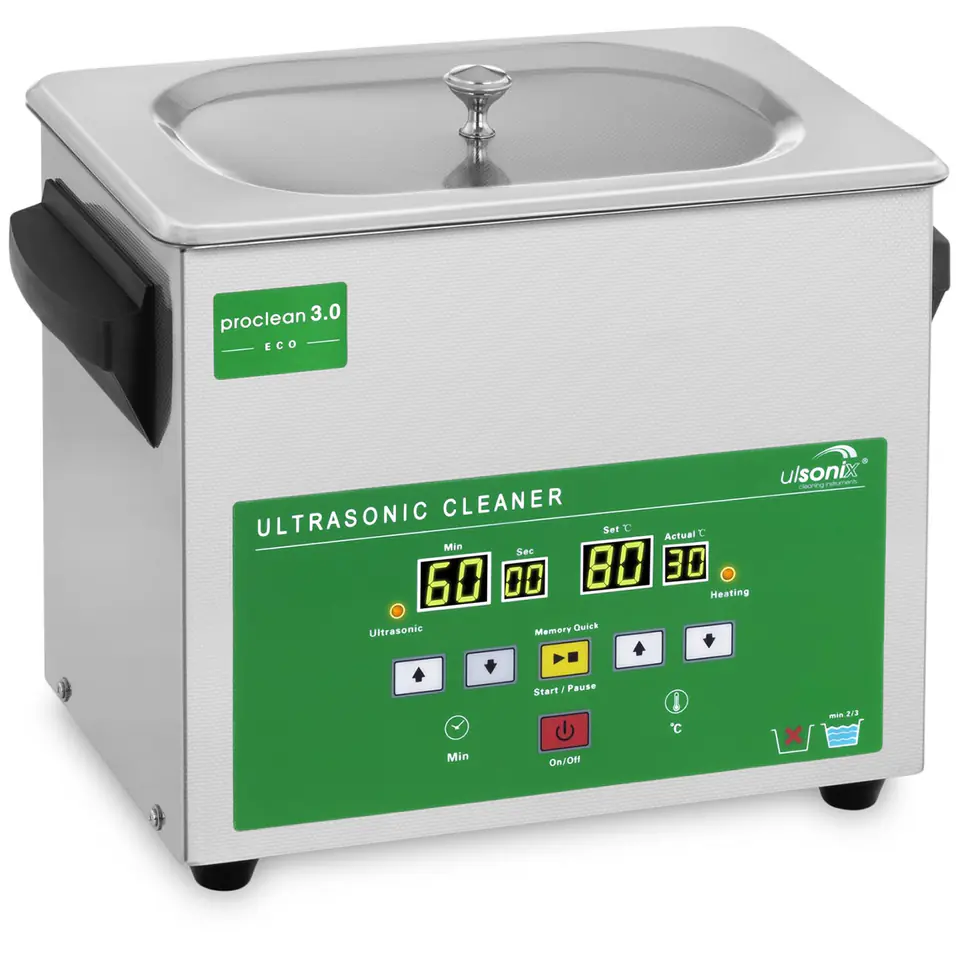 ⁨Bath washer ultrasonic purifier 3L Ulsonix PROCLEAN 3.0 ECO⁩ at Wasserman.eu