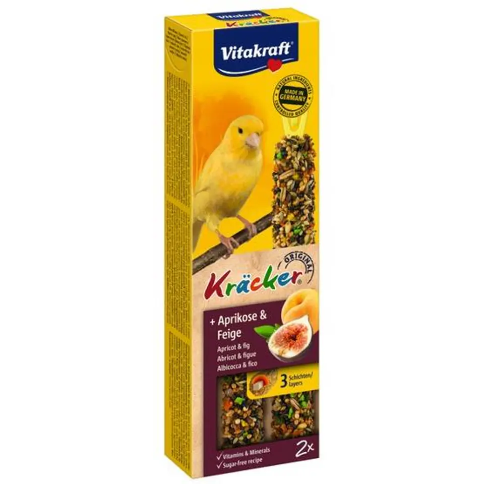 ⁨VITAKRAFT KRACKER stock for canary, fig and apricot 2pcs⁩ at Wasserman.eu