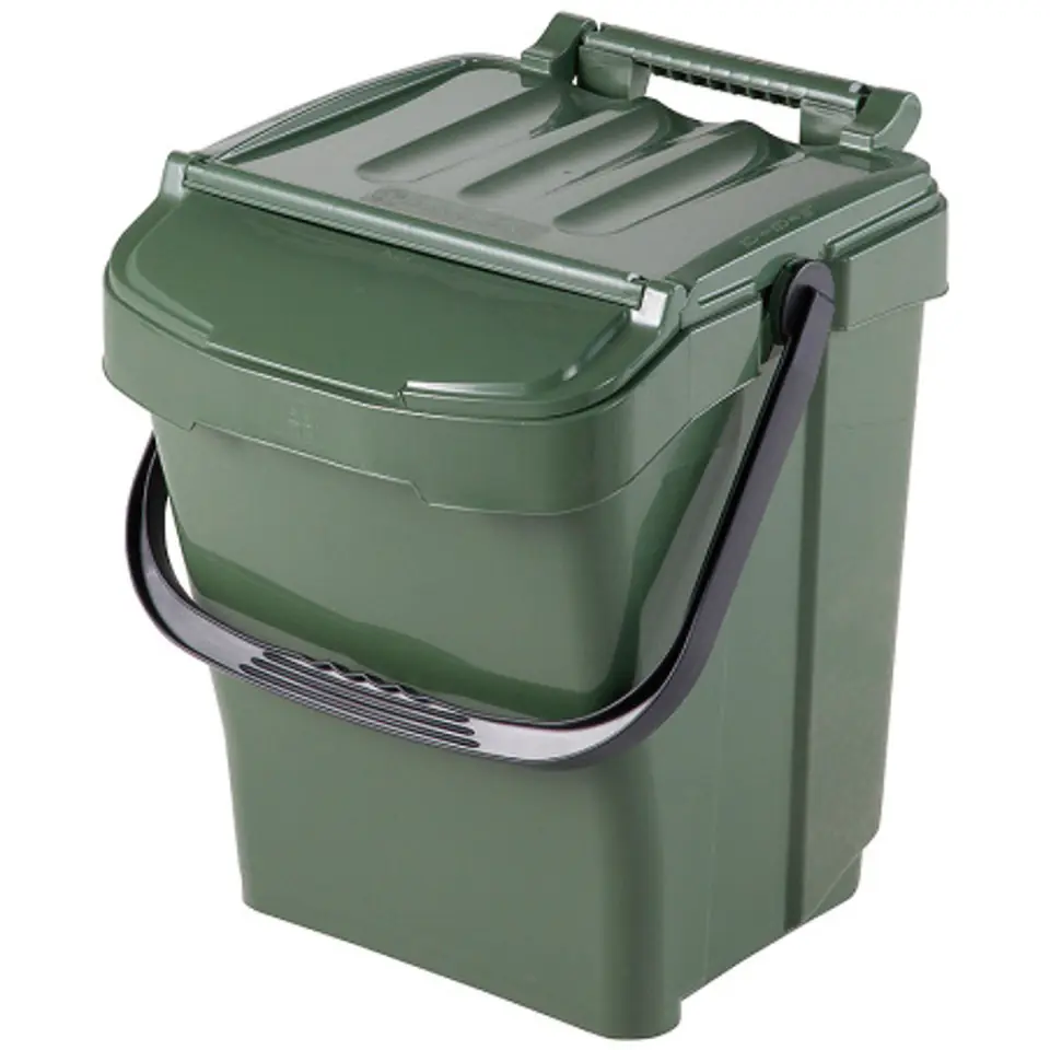 ⁨Bin container for segregation of garbage sorting URBA PLUS 40L - green⁩ at Wasserman.eu