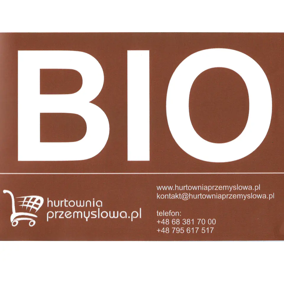 ⁨Naklejka nalepka BIO na kosz śmietnik kubeł kontener na bioodpady odpady spożywcze⁩ w sklepie Wasserman.eu
