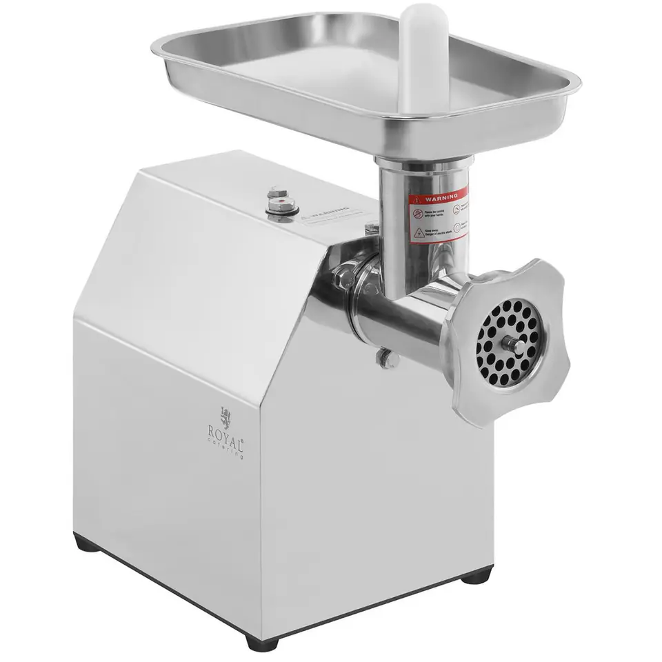 ⁨Professional wolf meat grinding machine 140 kg/h 230V Royal Catering RCFW 140-850ECO⁩ at Wasserman.eu