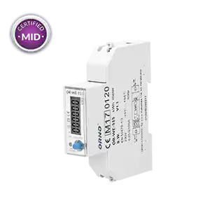 ⁨1-phase electricity meter 100A, multi-tariff, RS-485 port, MID, 1 module, DIN TH-35mm⁩ at Wasserman.eu