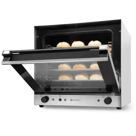 ⁨H90S combi-humidification convection oven for 4 sheets 438x315mm Hendi 227077⁩ at Wasserman.eu