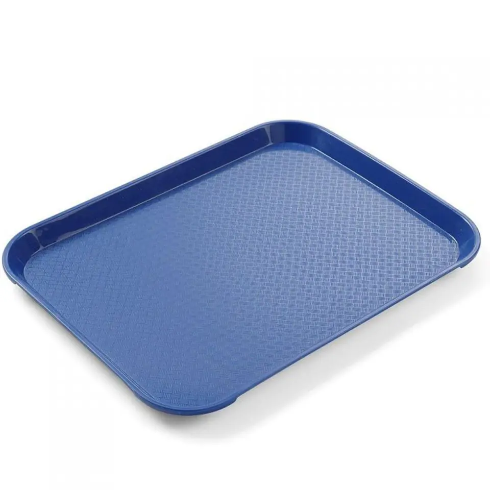 ⁨Small Tray Fast Food Serving Tray Made of Polypropylene BLUE Hendi 878729⁩ at Wasserman.eu