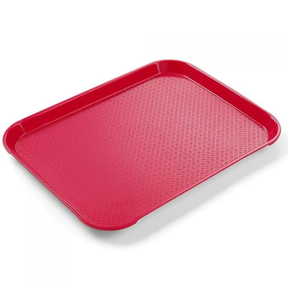 ⁨Small Tray Fast Food Serving Tray Made of Polypropylene RED Hendi 878712⁩ at Wasserman.eu