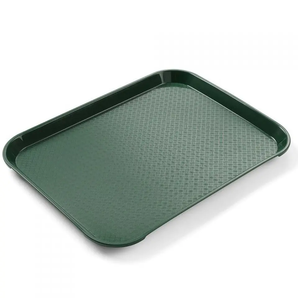 ⁨Small Tray Fast Food Serving Tray Made of Polypropylene GREEN Hendi 878736⁩ at Wasserman.eu