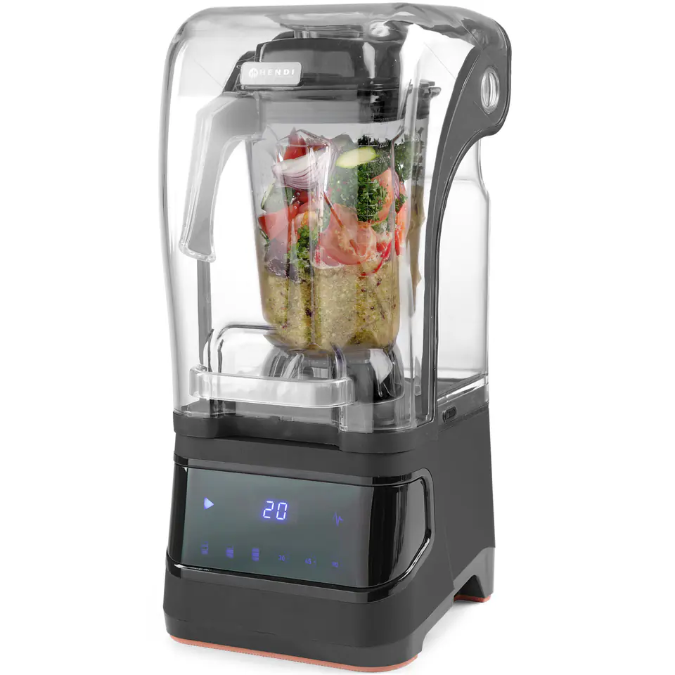 ⁨Blender mikser kielichowy z obudową wyciszającą sterowany cyfrowo 2.5L 230V Hendi 230695⁩ w sklepie Wasserman.eu