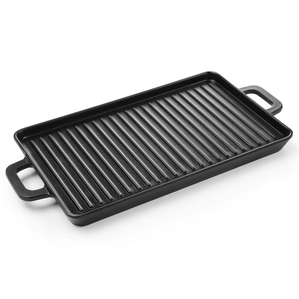 ⁨Rectangular baking tray Little Chef Mini for the presentation of dishes BLACK Hendi 564516⁩ at Wasserman.eu