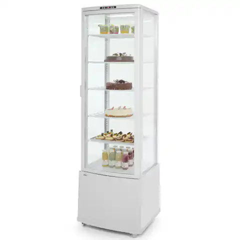 ⁨Glazed refrigerated display cabinet 280L 5 shelves ARKTIC Hendi 233696⁩ at Wasserman.eu
