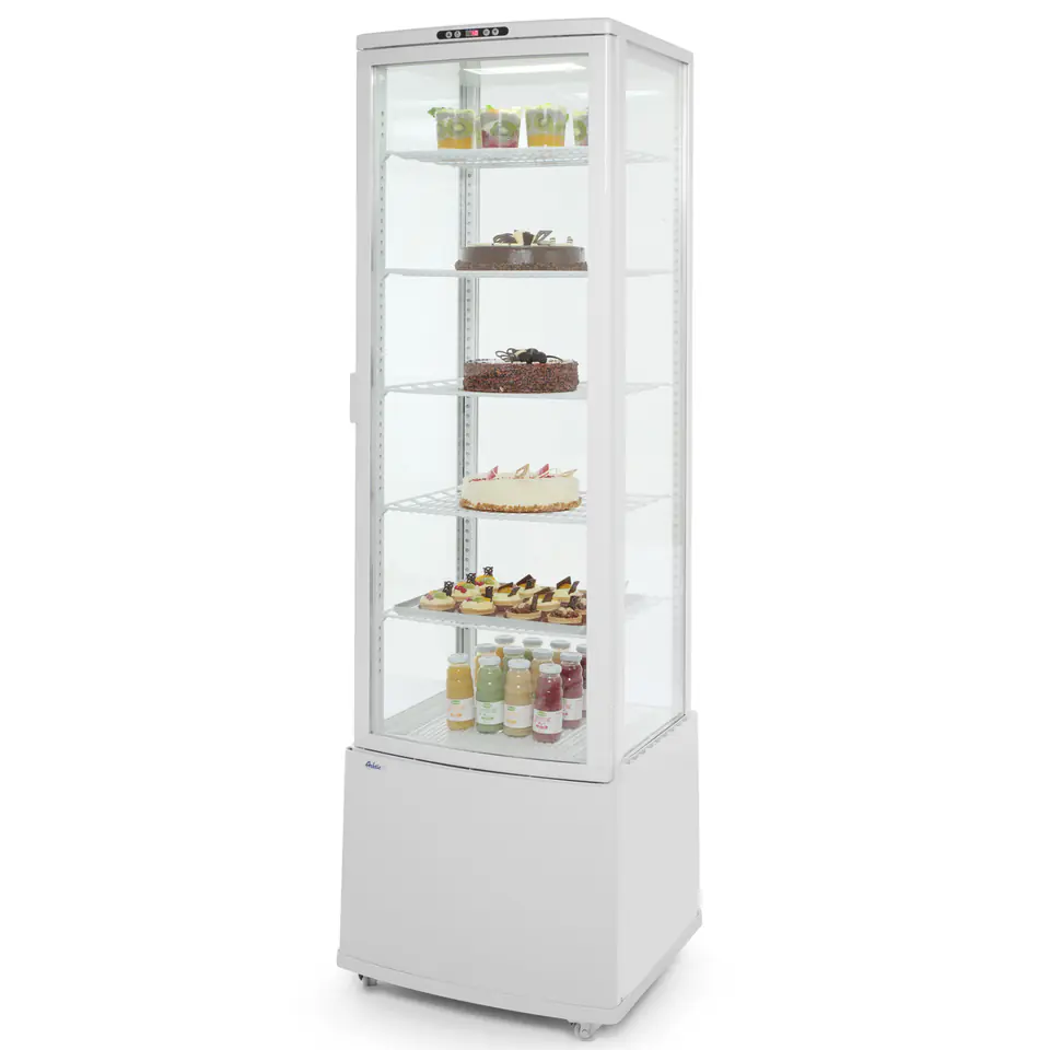 ⁨Glazed refrigerated display cabinet 280L 5 shelves ARKTIC Hendi 233696⁩ at Wasserman.eu