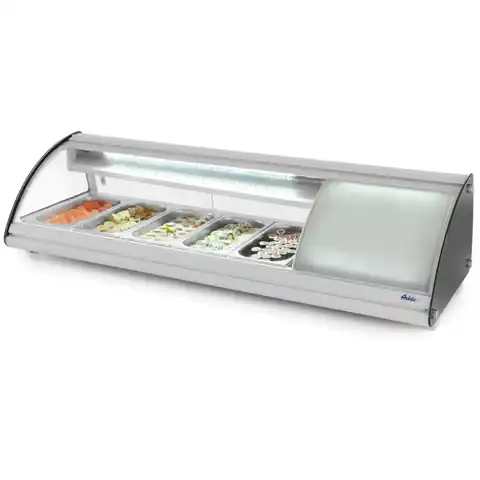 ⁨Refrigerated display case for sushi 5x GN 1/3 ARKTIC Hendi 233757⁩ at Wasserman.eu