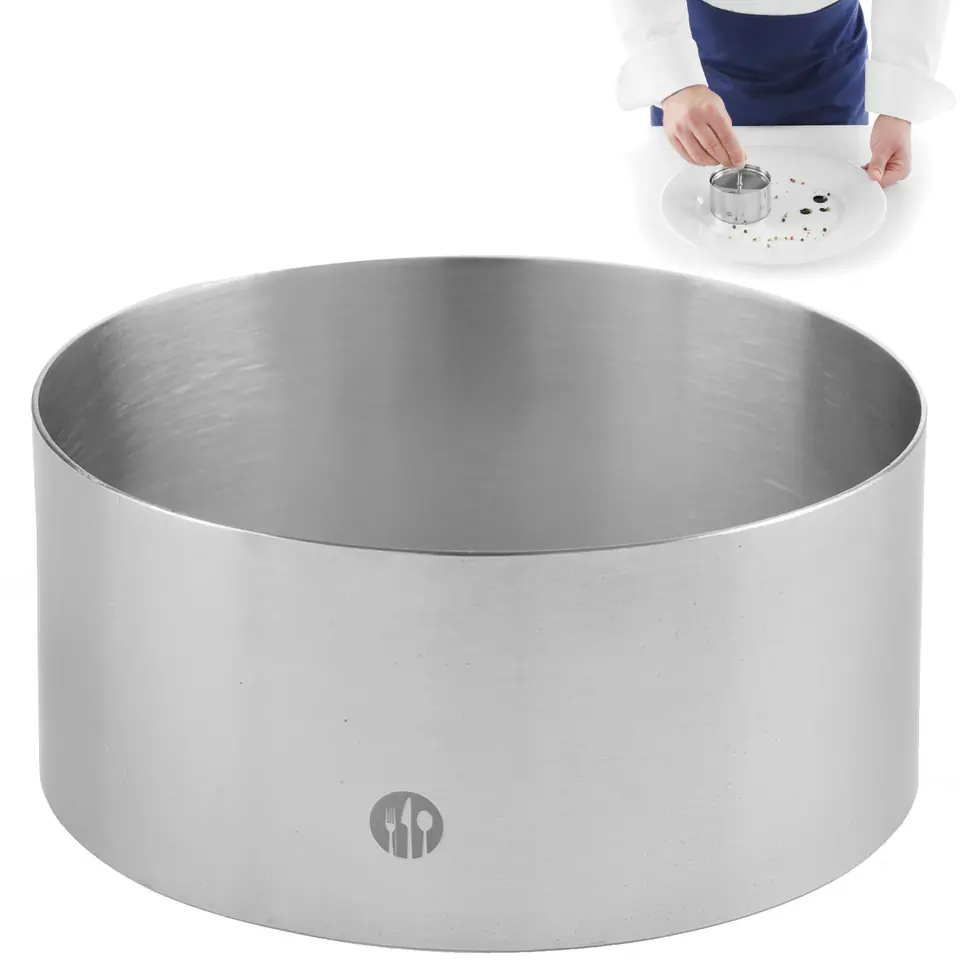 ⁨Confectionery cook's ring for food cakes dia.80x(H)45mm Hendi 512142⁩ at Wasserman.eu