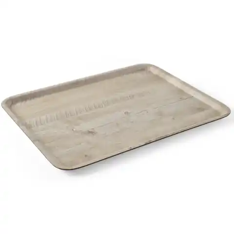 ⁨Serving tray with wood print light oak 370x530mm Hendi 508930⁩ at Wasserman.eu