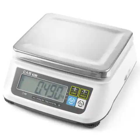 ⁨Kitchen scale with legalization up to 3kg 0.5g / 1.5g Hendi 580448⁩ at Wasserman.eu