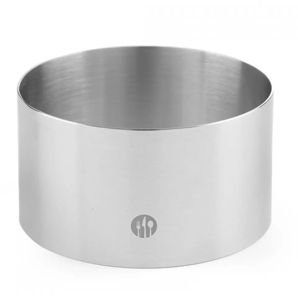 ⁨Bakery rant confectionery round stainless steel height 50mm dia. 140mm Hendi 512241⁩ at Wasserman.eu