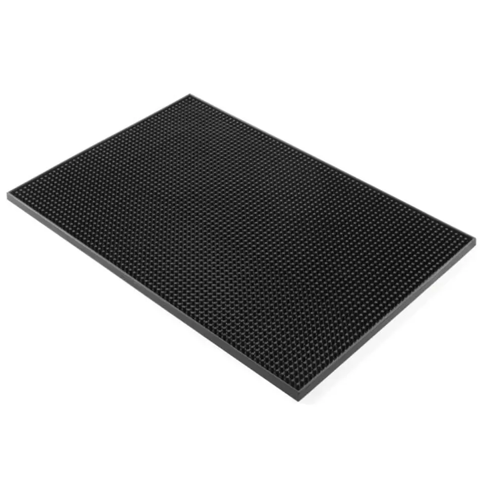 ⁨Rectangular rubber bartending mat for pokali glasses 300x150x(H)10mm Hendi 597989⁩ at Wasserman.eu