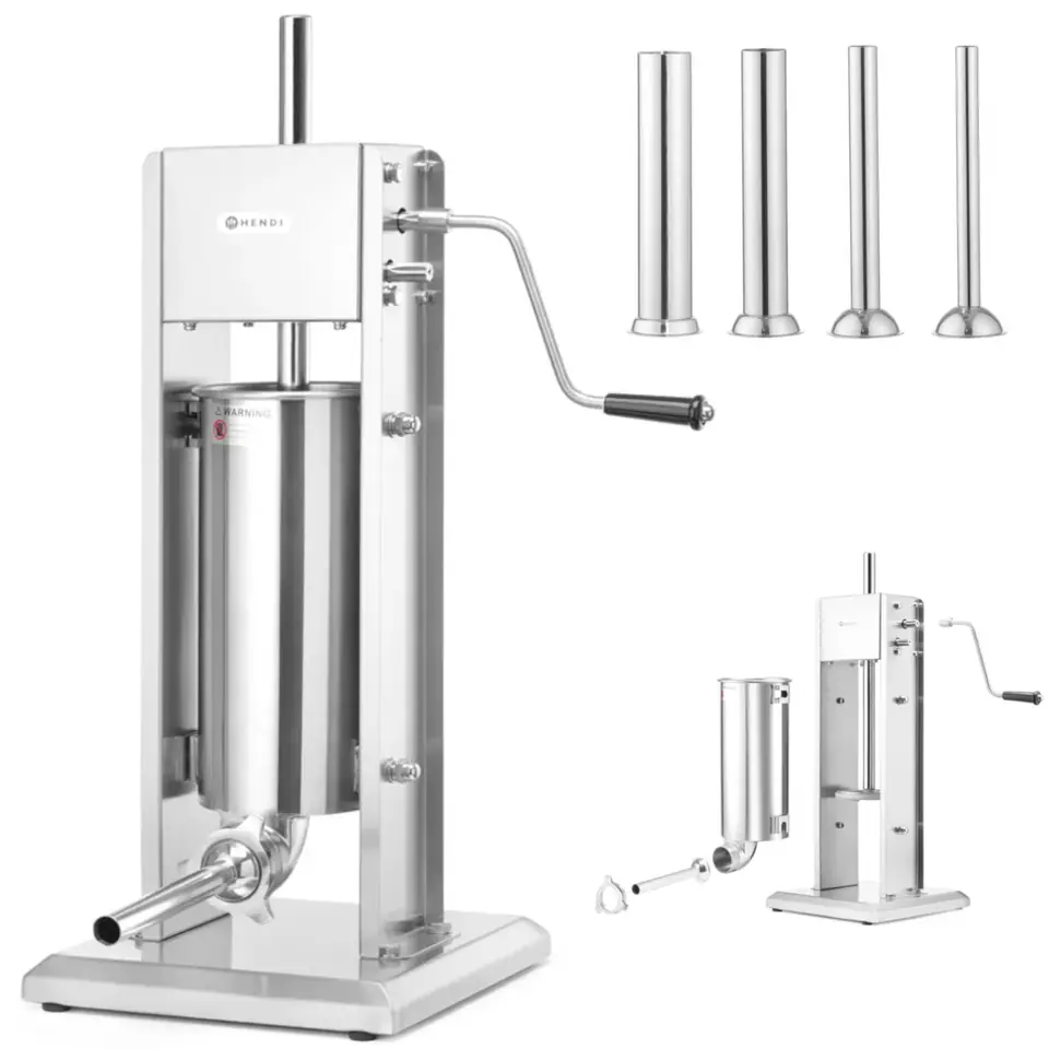 ⁨Stuffer filler filler for sausages vertical PROFI LINE 5L + Hendi funnels 282588⁩ at Wasserman.eu