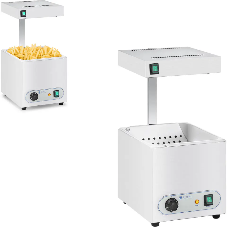 ⁨French fries heater with radiator 850W Royal Catering RCWG-1500⁩ at Wasserman.eu