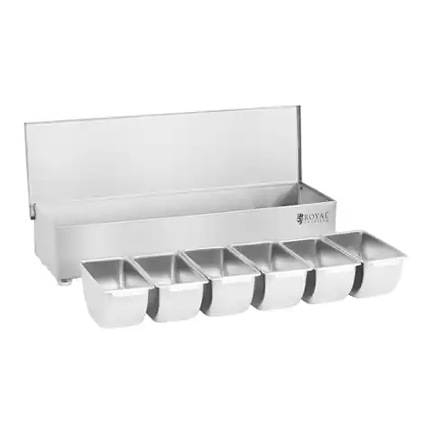 ⁨Bartending container for drink additives + 6 container cartridges Stainless steel⁩ at Wasserman.eu