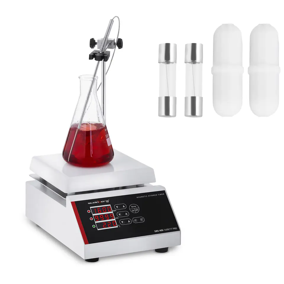 ⁨Laboratory magnetic stirrer 220C timer + stirrers⁩ at Wasserman.eu