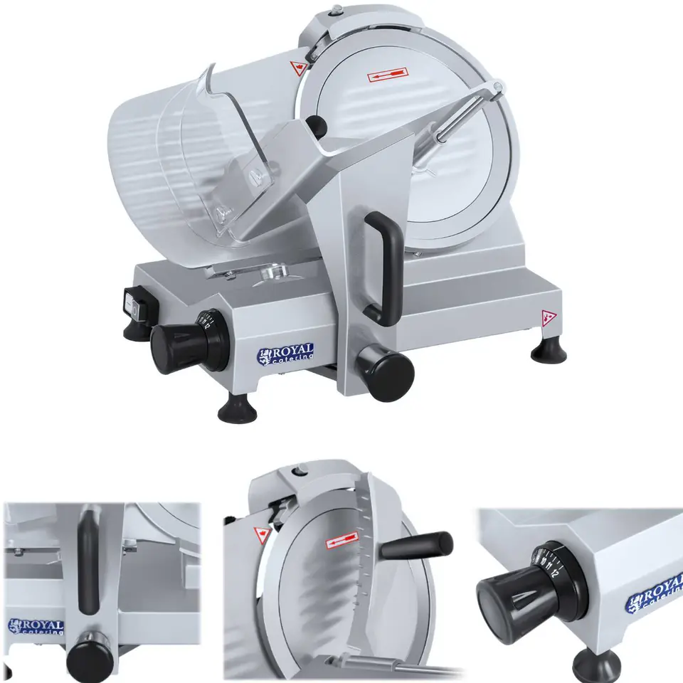 ⁨Electric slicer for cold cuts and cheese with sharpener 150W avg. 250mm⁩ at Wasserman.eu