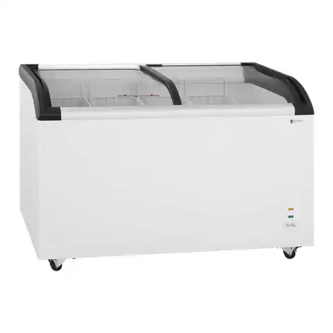⁨Commercial shop box freezer with lock and glazed top up to -25C 355L⁩ at Wasserman.eu