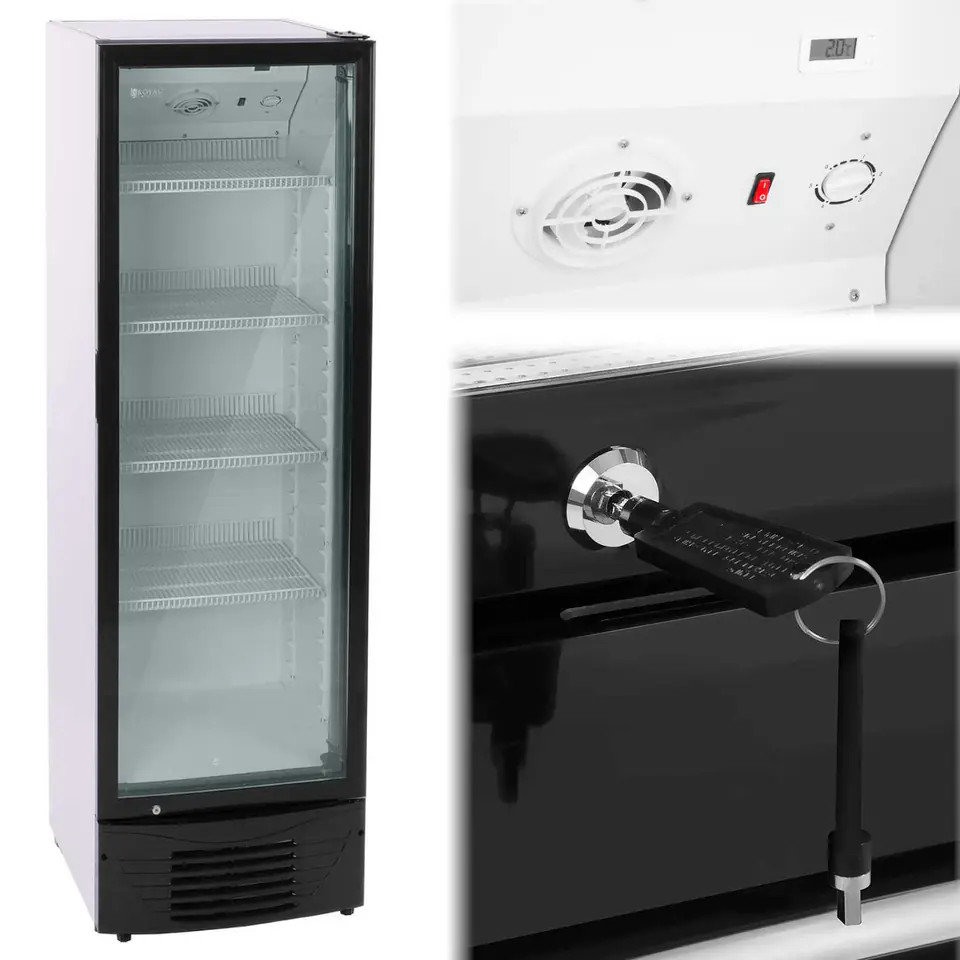 ⁨Refrigerator refrigerator refrigerated beverage cabinet glazed 2-8C 320L⁩ at Wasserman.eu