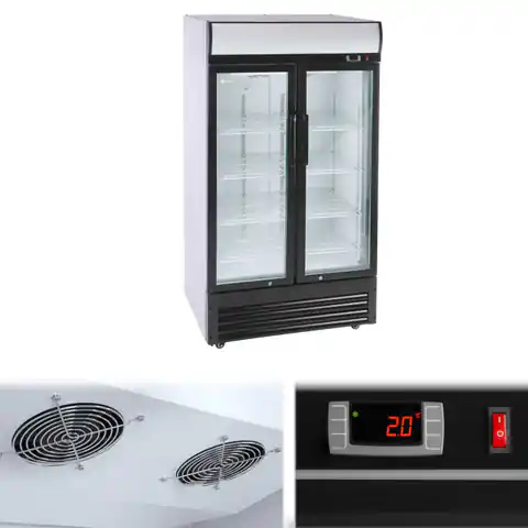 ⁨Refrigerator refrigerator refrigerated beverage cabinet double glazed 2-8C 630L⁩ at Wasserman.eu