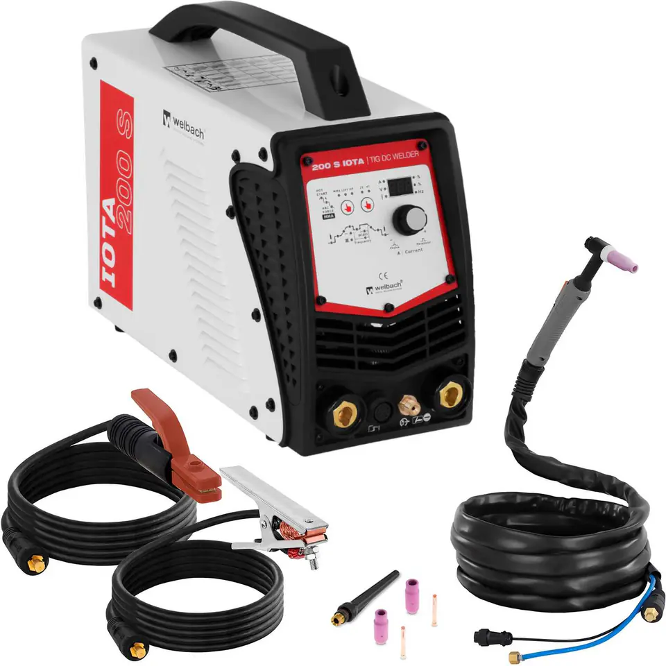 Spawarka IGBT MMA Lift TIG Puls 2T/4T Hot Start Arc Force Anti Stick 200A 230V w sklepie Wasserman.eu