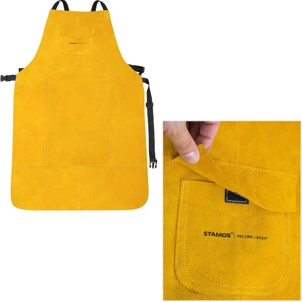 ⁨Durable Apron for Welder Protective Leather Size XL⁩ at Wasserman.eu