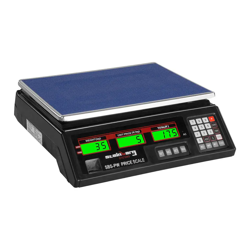 ⁨Retail price store scale black 35kg / 2g⁩ at Wasserman.eu