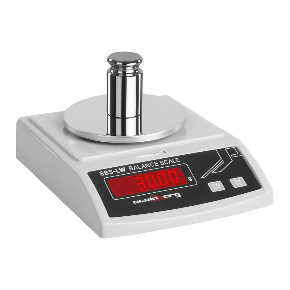 ⁨Laboratory Precision Scale with LED Display 3000g / 0.1g⁩ at Wasserman.eu