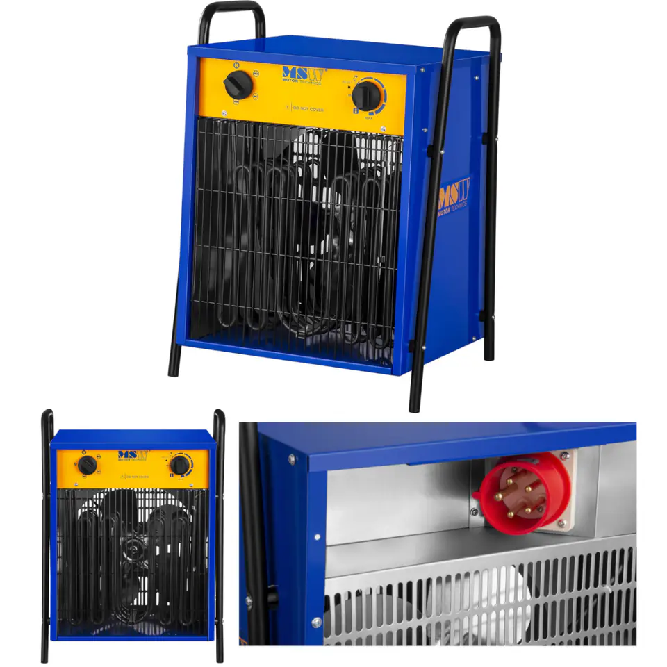 Gebäudegebläseheizung zum Trocknen von Putzwänden rechteckig 400V 15000W im Wasserman.eu