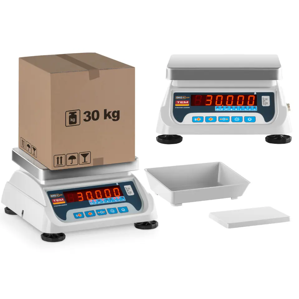 ⁨Commercial store scale with legalization BEKO+ TEM RS232 30kg / 10g⁩ at Wasserman.eu