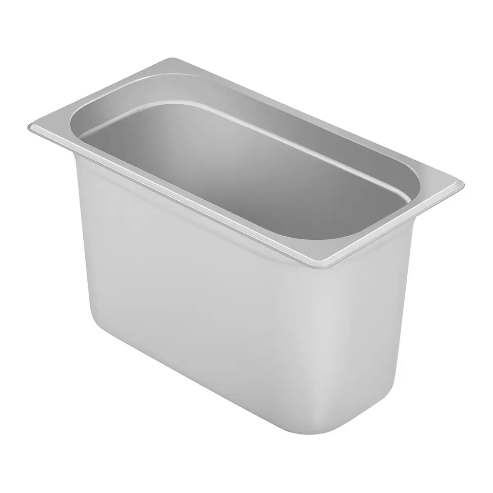 ⁨Stainless steel catering vessel GN1/3 depth 200 mm⁩ at Wasserman.eu